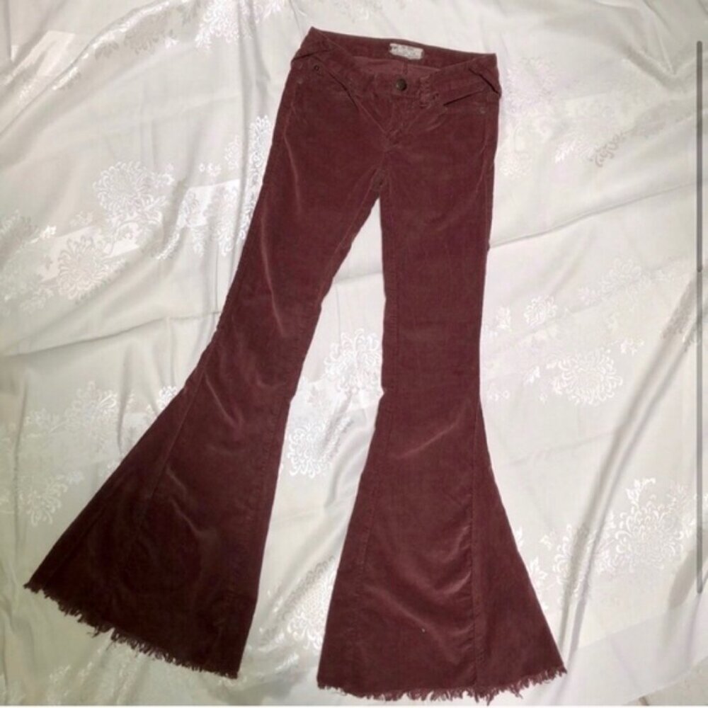 Free People Super Flare Corduroy Jeans, 25 - Picture 4 of 6